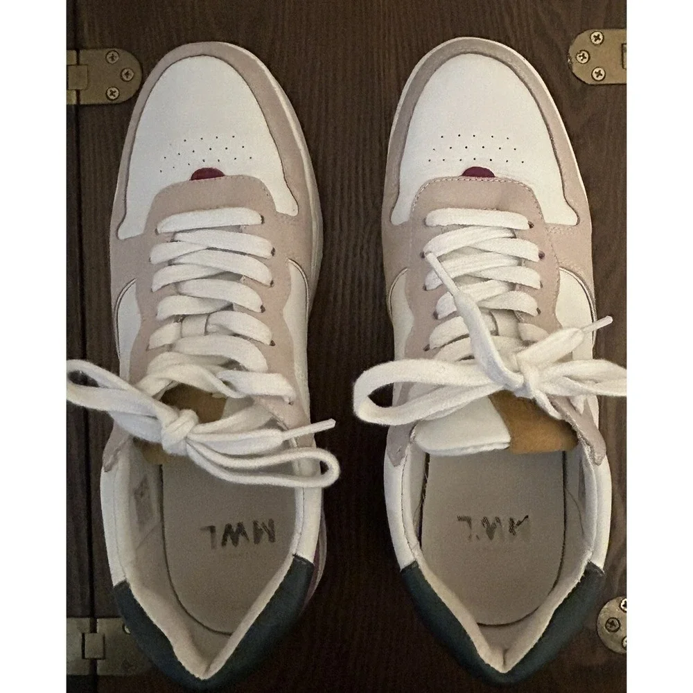 Madewell Women's Court Sneakers in‎ Leather and Suede Size Women 10.5 Men's 9M